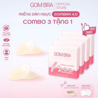 [COMBO 3 TẶNG 1] - Miếng Dán Ngực Tàng Hình Cao Cấp, Chất Liệu Silicon Không Viền, Bám Dính Siêu Tốt - SA-5550-CB3