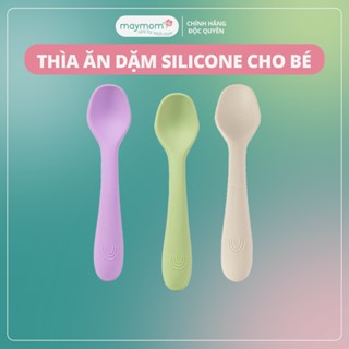 Thìa Ăn Dặm Silicone Cho Bé, Thìa Mama's Choice Chất Liệu Mềm Mại và An Toàn Kiểm Định Quốc Tế