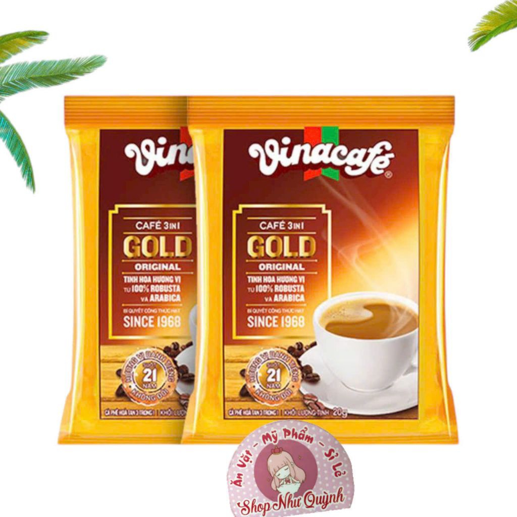 (TẶNG LY LÚA MẠCH) 2 TÚI *24 GÓI CAFE SỮA HÒA TAN VINACAFE THƠM NGON