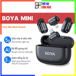 Micro không dây cài áo BOYA Mini Chống ồn AI mic thu âm livestream. Bảo hành 12 tháng, 1 đổi 1 trong 15 ngày.