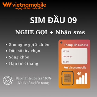 Sim Vietnamobile Đầu 09 - Nghe gọi - Nhận SMS - Cuộc gọi nhanh chóng