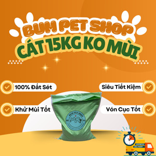 Cát mèo bentonite 15kg giá rẻ - hỏa tốc