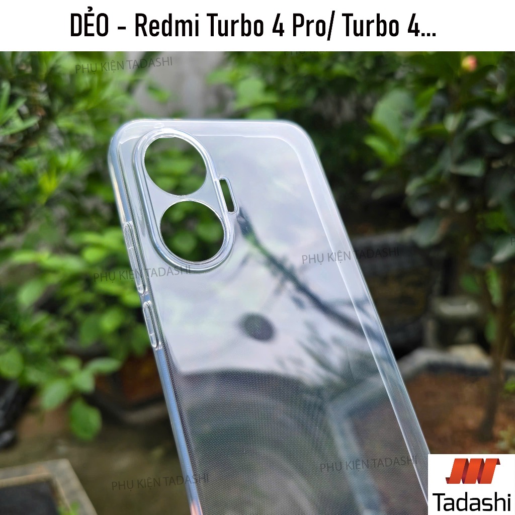 Ốp Lưng Dẻo Redmi Turbo 4 Pro/ Redmi Turbo 4, Redmi Turbo 3 Trong Suốt Ôm Khít Máy, Có Gờ Bảo Vệ Cam