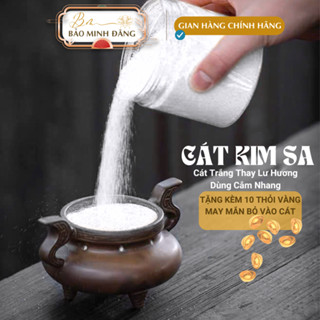 Cát Trắng Kim Sa Đặt Lư Hương BẢO MINH ĐĂNG Cát Vàng Dùng Cắm Nhang Thờ Cúng