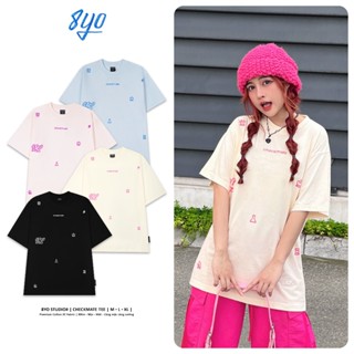 Áo Thun Nam Nữ 8YO "Checkmate" Tee Cotton 100% Unisex Form Rộng Tay Lỡ Oversize Local Brand