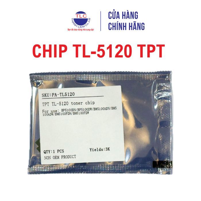 Chip mực TL-5120 – Dùng cho máy in Pantum BP5100DN / BP5100DW / BM5100ADN / BM5100ADW / BM5100FDN...