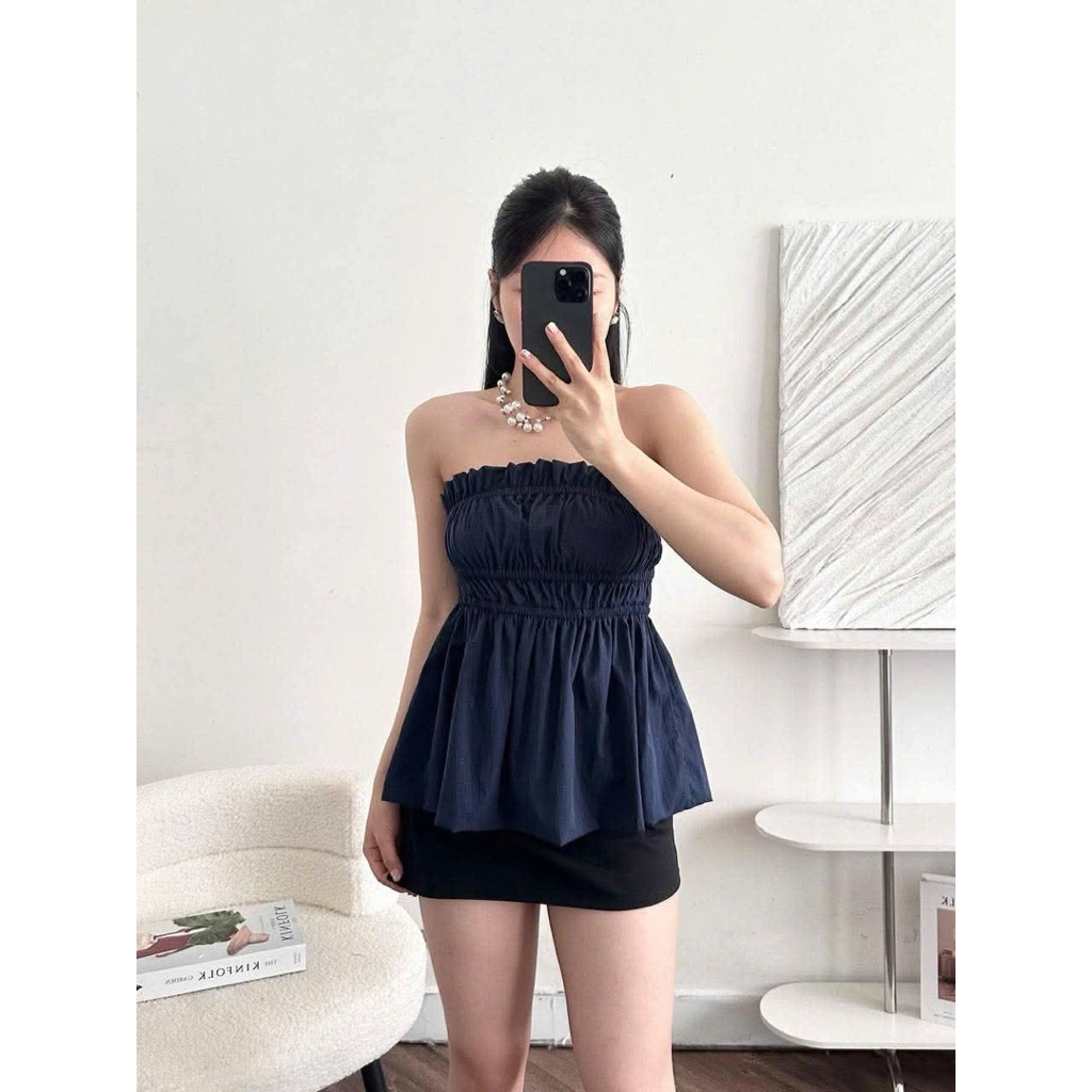 Áo Ống Bí Chất Gió Nhăn Form Xoè Hot Trend, Áo Quây Nữ | BigBuy360 - bigbuy360.vn