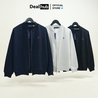 Áo Bomber Ráp Lau Ren Dây Kéo Nỉ Chân Cua Khoác Thêu Ngựa Dày Dặn Form Châu Âu Oversize