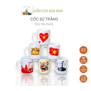 Cốc sứ in cờ Việt Nam – Ly sứ tự hào dân tộc – Phù hợp làm quà tặng - Biểu Tượng Lễ Quốc Khánh