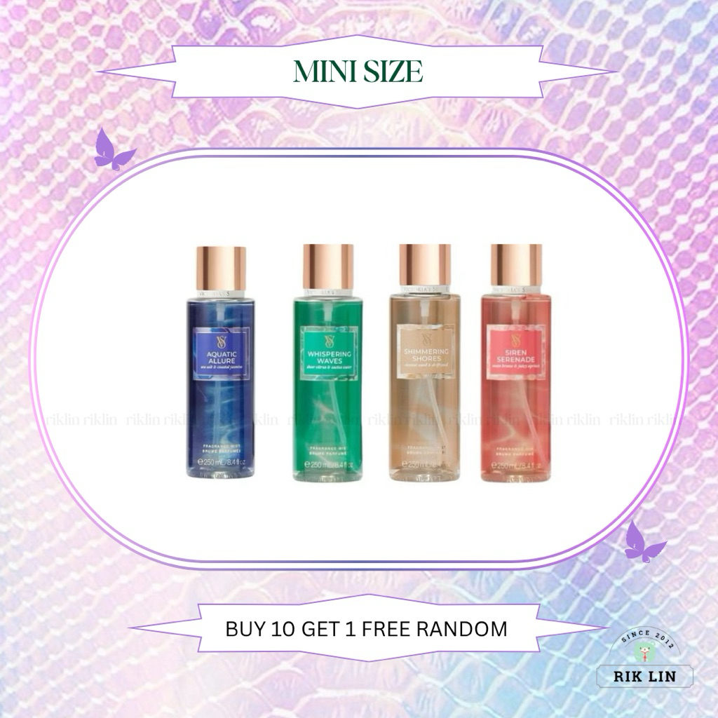 AQUATIC ALLURE |SIREN SERENADE |SHIMMERING SHORES |WHISPERING WAVES |FLOATING NEROLI - Xịt Thơm  Vic