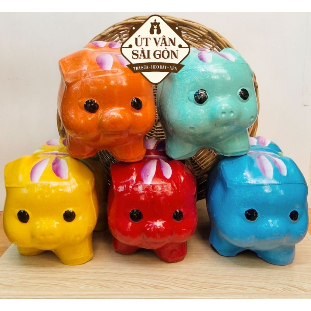 [CÓ SHIP HỎA TỐC]Heo đất tiết kiệm "Truyền thống" size M ( 18x10x13 cm )