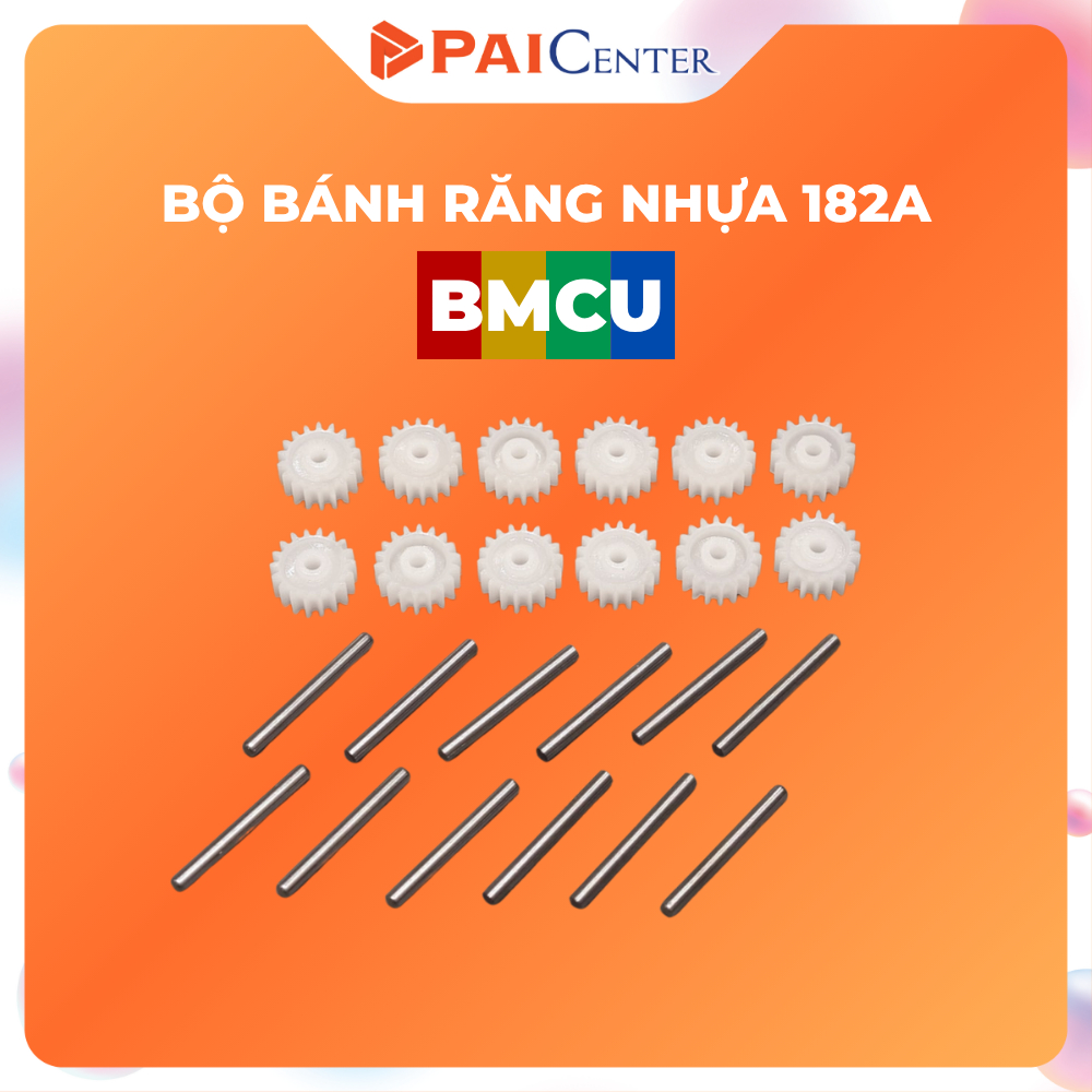 Bộ Bánh Răng Nhựa Thay Thế Cho BMCU (Tặng Kèm Trục), Bánh Răng BMCU 182A