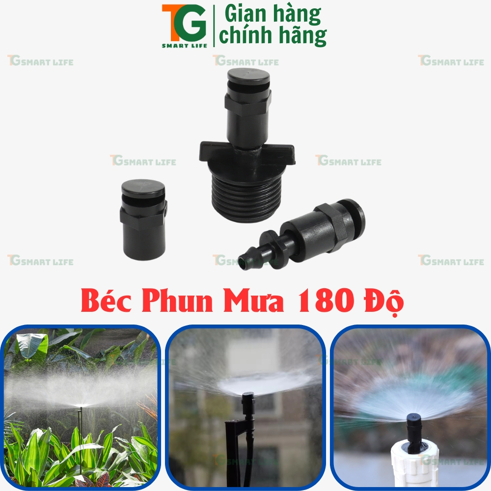 Béc Tưới Phun Mưa 180 Độ, béc tưới gốc cây, tưới hàng rào, tưới cây góc bị hẹp