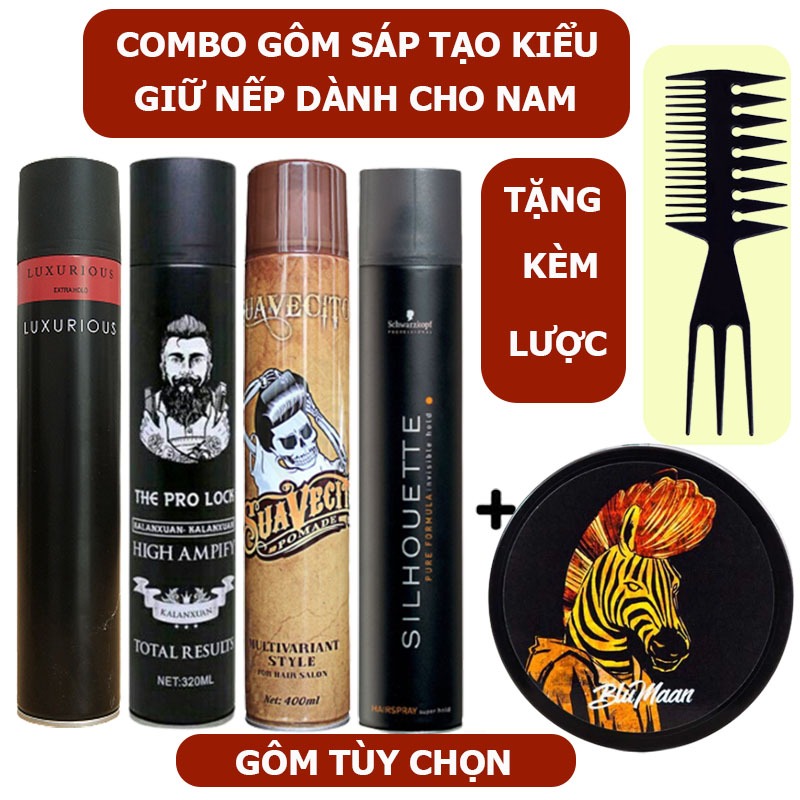 Sáp vuốt tóc nam tạo kiểu tóc giữ nếp cao cấp blumaan styling  80g tê giác