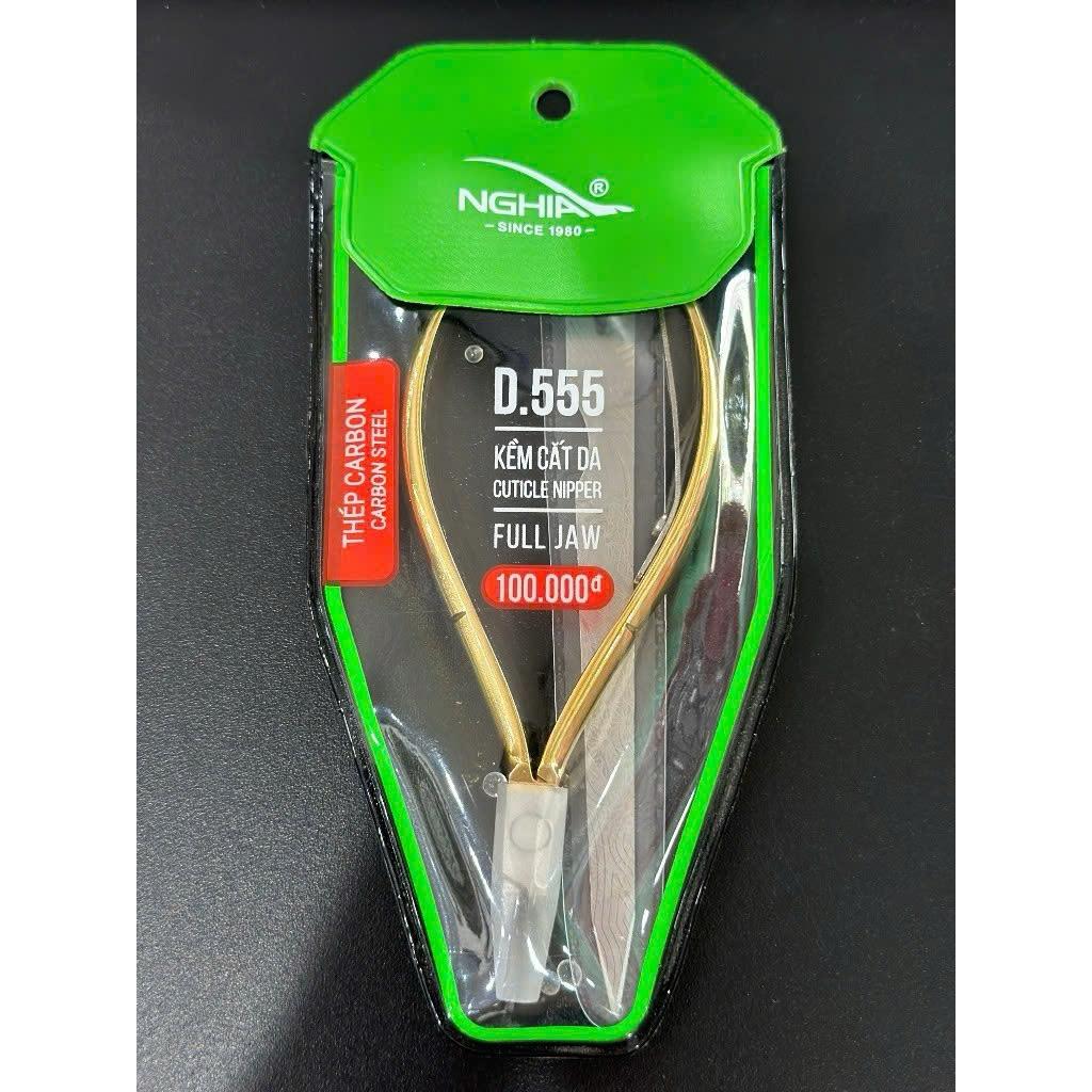 Kềm cắt da D555 Kềm Nghĩa thép chuyên dụng mạ vàng D.555 - KVK0087