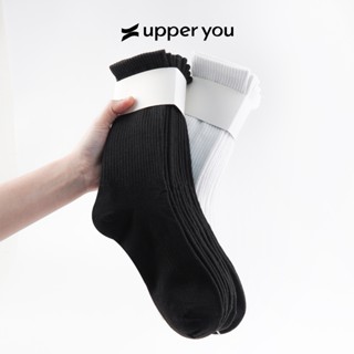 [Combo 10] Tất Vớ Nam Nữ Cổ Cao Trơn UPPERYOU Cotton Êm Ái Dày Dặn Thoáng Khí - VSF4001/VSF3001