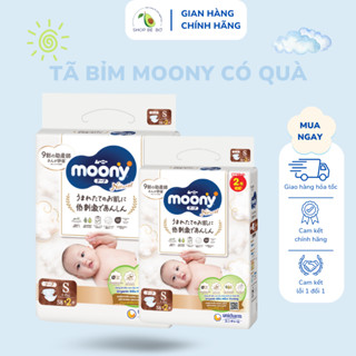 Tã Bỉm Moony Trắng Natural Nhập Khẩu Nhật Bản Cho Da Nhạy Cảm Của Trẻ