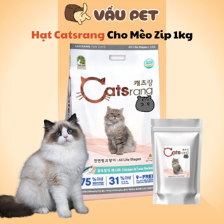 Hạt Mèo Catsrang Túi 1kg - Thức Ăn Hạt Cho Mèo Hàn Quốc Mọi Lứa Tuổi