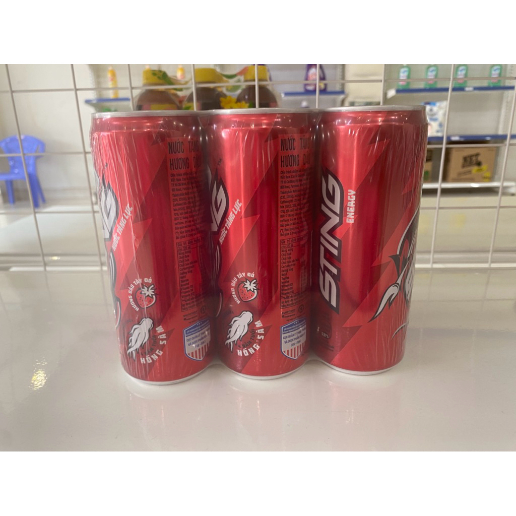 STING DÂU TÂY ĐỎ 1 LỐC 6 LON/320ml
