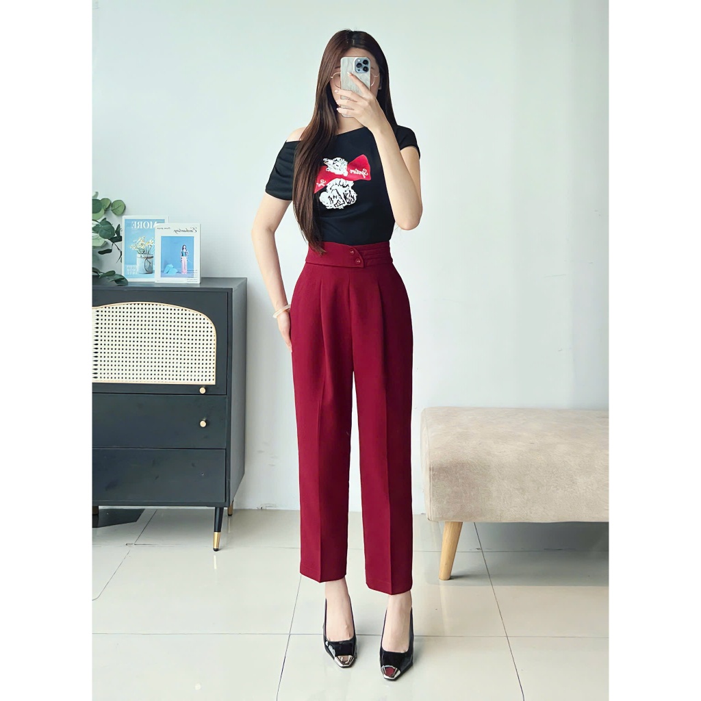 Áo Thun Nữ 𝐂𝐂𝐇𝐀𝐓 Dáng Ôm Kiểu Vai Chờm In Jamie Chất Liệu Cao Cấp 15TNC6001OT | BigBuy360 - bigbuy360.vn