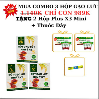 2 hộp bột gạo lứt như ý ny 800g