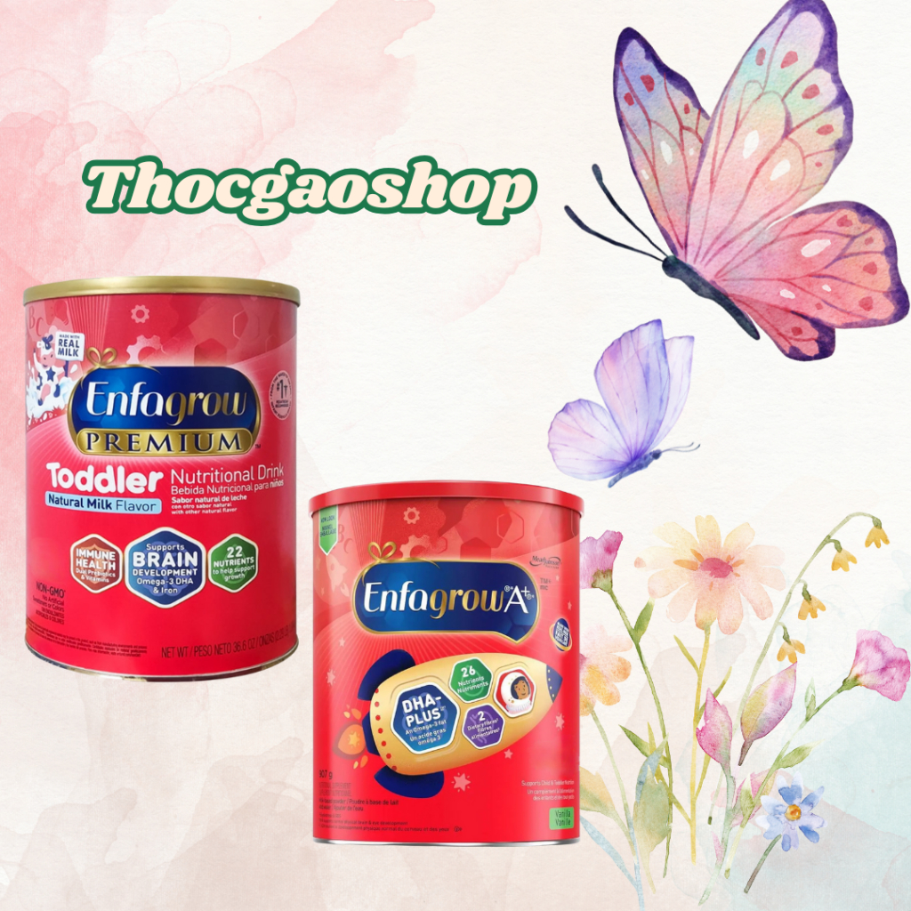 (Thóc Gạo Shop 89) (Vui lòng chỉ đặt dơn 2 lon) Sữa Enfagrow mẫu mới đủ số 907gr/1.004gr bản Mỹ dùng cho bé