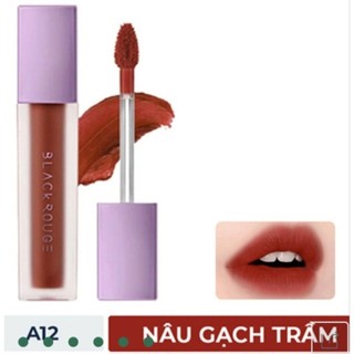  Son kem lì Black Rouge A 12 - Nâu đỏ đất sang chảnh. 