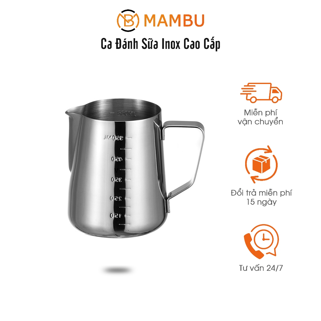 (Sỉ) CA ĐÁNH SỮA INOX Cao Cấp - Thiết Bị Máy Móc Pha Chế
