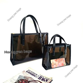 Túi xách nhựa trong suốt nhiều màu đựng được laptop tập A3,A4