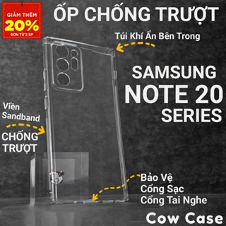 Ốp lưng Samsung Note 20 Ultra,Note 20 5G Cowcase chống trơn trượt | Ốp điện thoại SS galaxy dẻo bảo vệ camera sámung