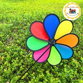  Chong chóng vải cầu vồng 8 cánh 30cm 