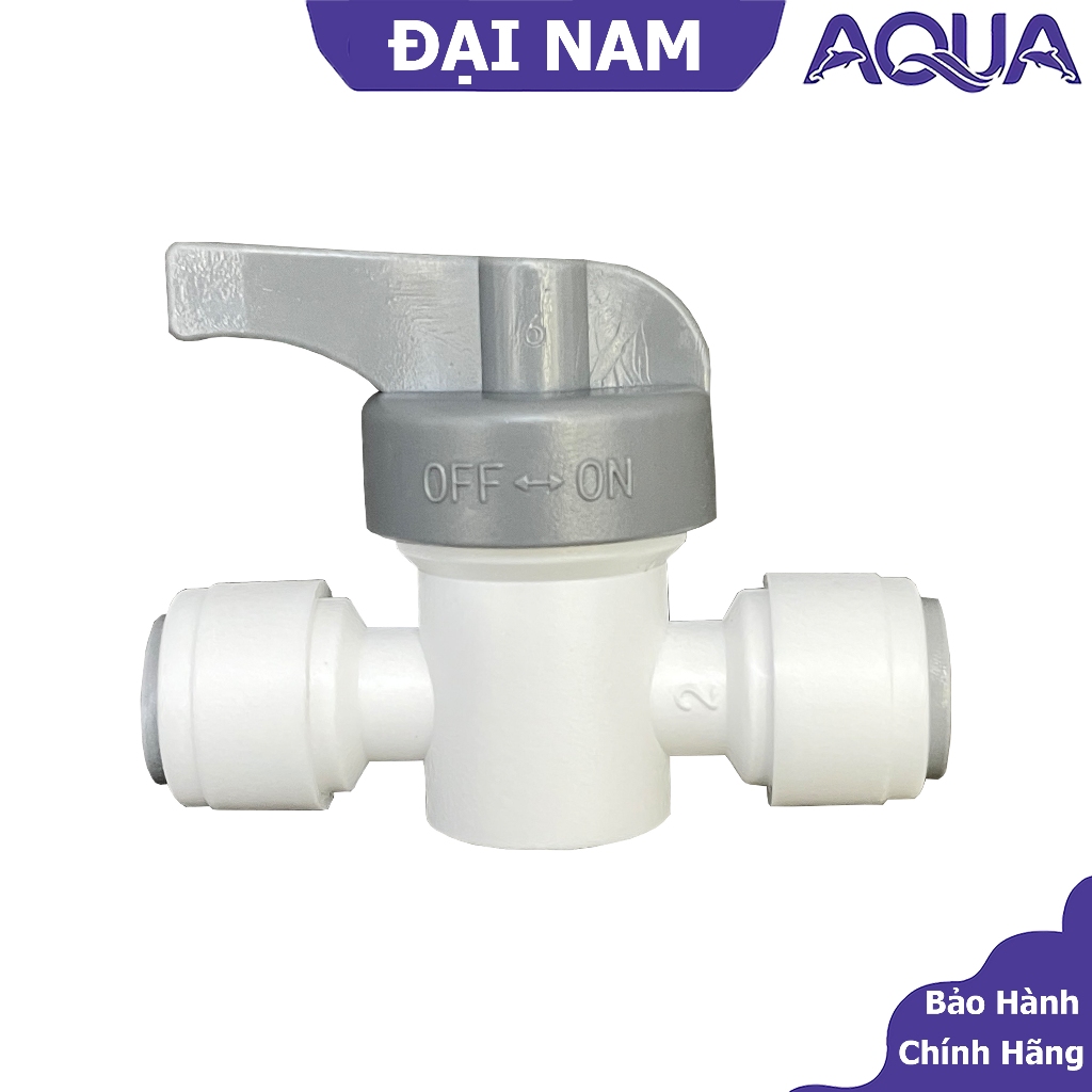 Khoá 2 đầu ống 6mm - Van Xả Tay, Van Xả Ngang Máy Lọc Nước - Co cút máy lọc nước