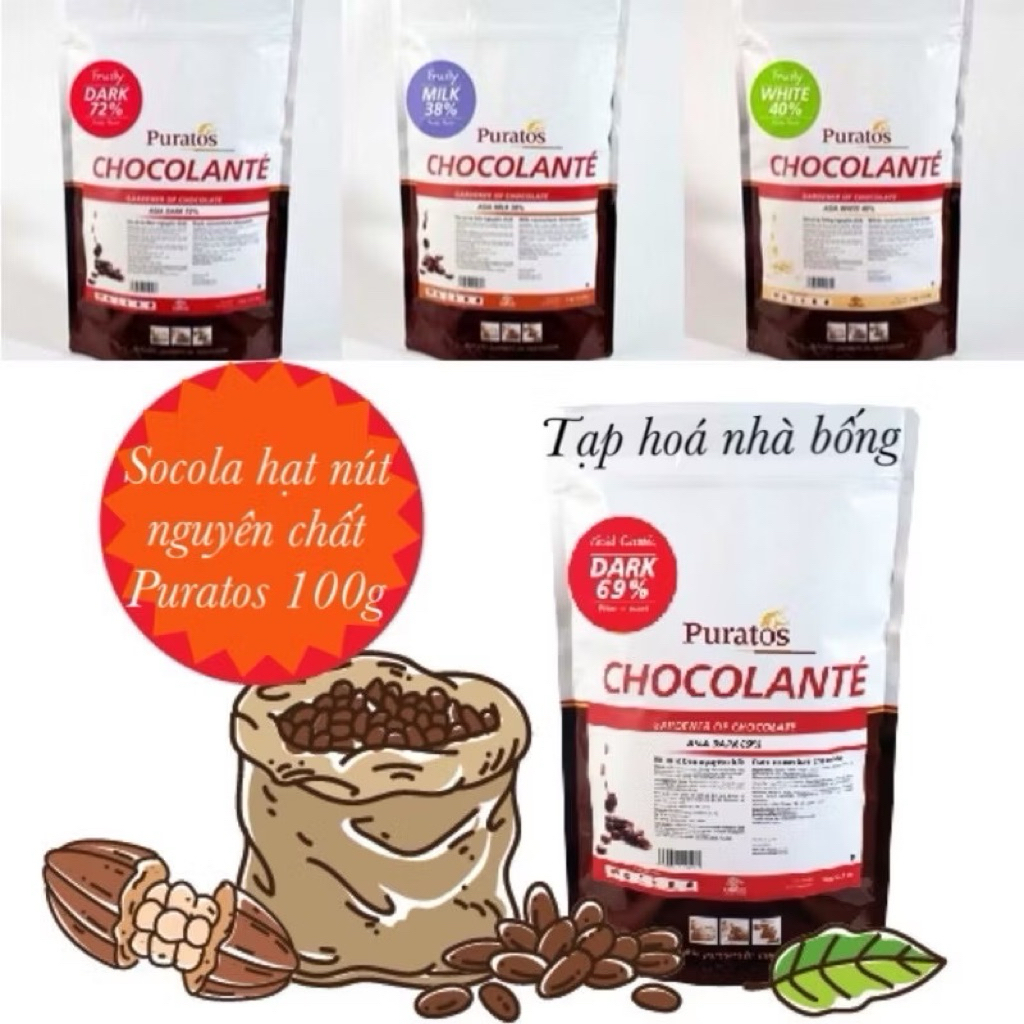 Socola nút grand palce  100gram (55%-65%-75%)