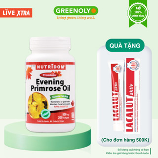 Tinh dầu hoa anh thảo David Health Evening Primrose Oil 200 viên hỗ trợ cân bằng nội tiết tố làm đẹp da tóc, móng