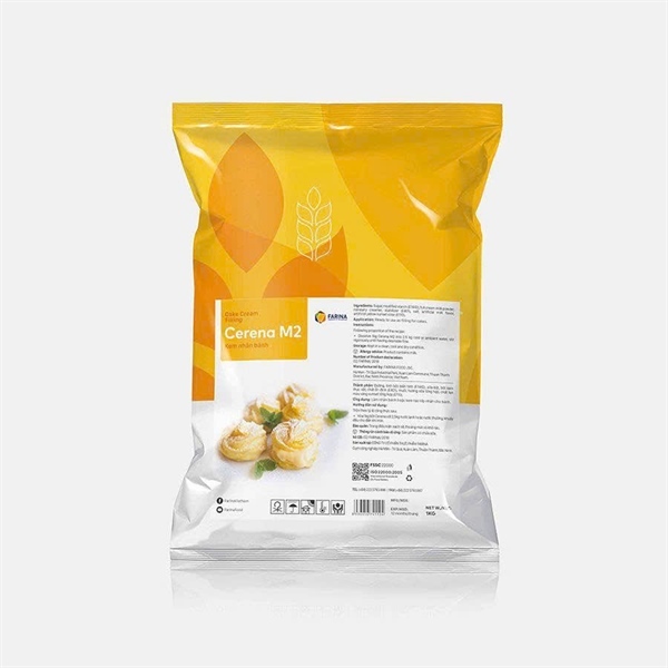 Bột trộn sẵn nhân su kem Farina Cerena 1kg