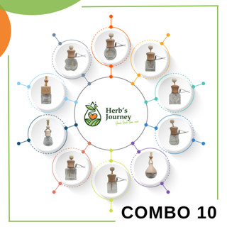 [COMBO 10] Vỏ lọ tinh dầu treo xe ô tô GIÁ SỈ, vỏ lọ khuếch tán kẹp cài cửa gió xe ô tô, vỏ lọ nước hoa xe hơi lục lăng