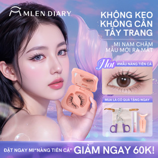 【Mua 1 tặng 4 Mi Giả Nam Châm MLEN DIARY Lông Mi Giả Từ Tính An Toàn Có Thể Tái Sử Dụng 3D Lông mi nàng tiên cá