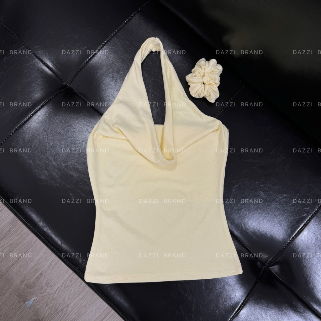 [MẶC 2 KIỂU - DEAL MỞ BÁN] Áo yếm nữ cổ đổ ôm body vải cotton mịn mát DAZZI women A040 | BigBuy360 - bigbuy360.vn