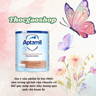   Thóc Gạo Shop 89   date 8.2026  Sữa Aptamil Free lactose 400g dành cho bé bất dung nạp hàng Anh 