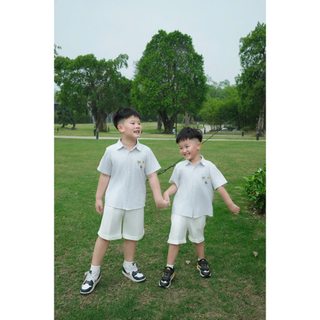 [KIMEE SHORTS] Quần Shorts Kimee Chất Liệu Thoáng Mát Màu Trắng Cho Bé Trai 8 - 42kg