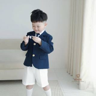 [KIMEE SHORTS] Quần Shorts Kimee Chất Liệu Thoáng Mát Màu Trắng Cho Bé Trai 8 - 42kg