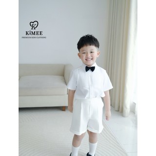 [KIMEE SHORTS] Quần Shorts Kimee Chất Liệu Thoáng Mát Màu Trắng Cho Bé Trai 8 - 42kg