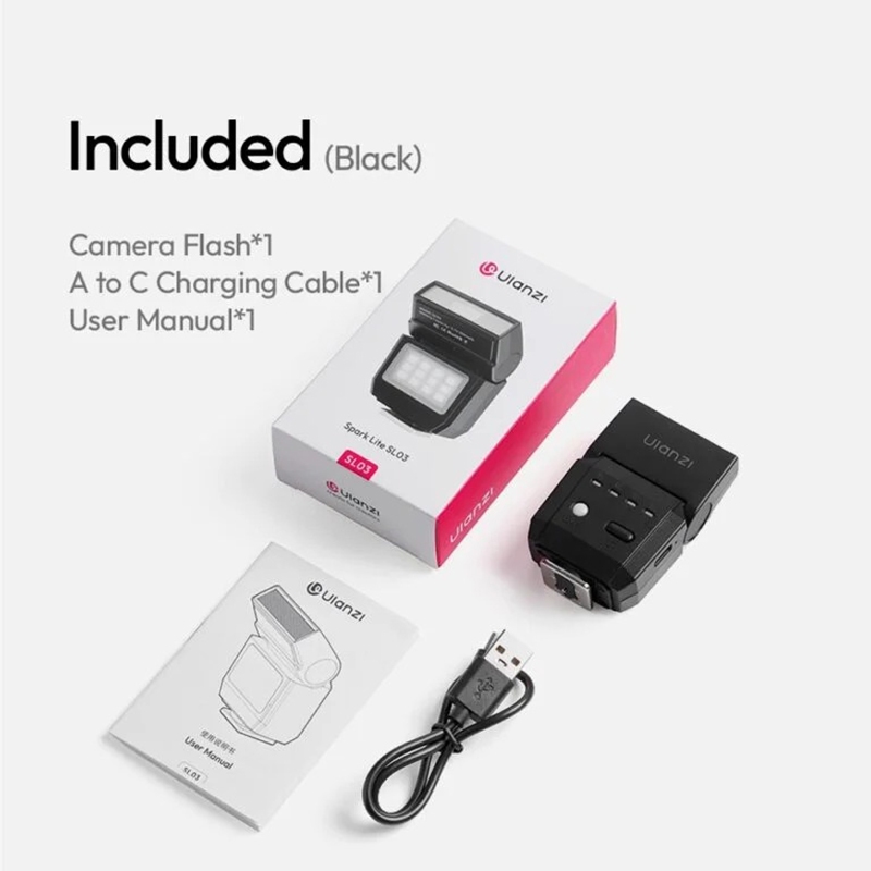 Đèn Flash Mini Ulanzi SL03 Pin 300mAh GN8 CRI95 Type‑C HL Studio | BigBuy360 - bigbuy360.vn