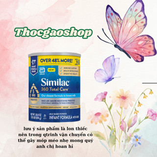(Thóc Gạo Shop 89) (Hàng nội địa Mỹ) Sữa Similac 360 total care 564g/873g dành cho bé