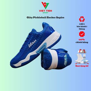 (Tăng Size) Giày Zocker Pickleball ASPIRE Chính Hãng (Tặng bình xịt khử mùi + tất đệt kim)