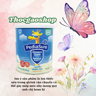 (Thóc Gạo Shop 89) Sữa Pediasure Mỹ lon 400gr cao năng lượng dùng cho bé trên 2 tuổi