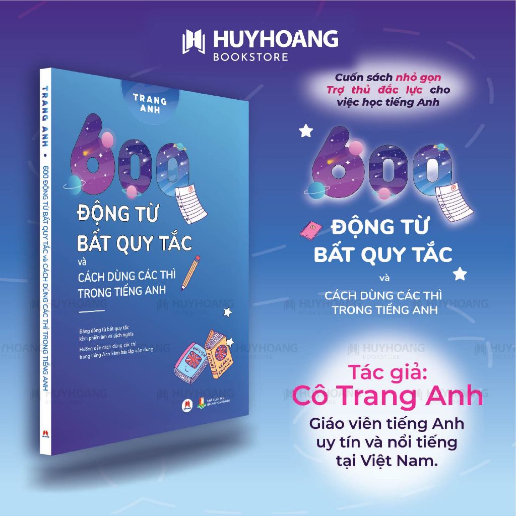 Sách - 600 động từ bất quy tắc và cách dùng các thì trong tiếng Anh