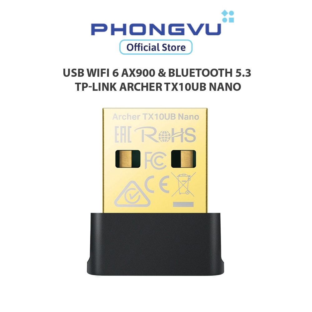 USB WiFi 6 AX900 & Bluetooth 5.3 TP-Link Archer TX10UB Nano - Bảo hành 24 tháng