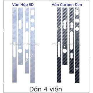 Miếng dán Skin Carbon iPhone 4/ 4s dành cho mặt lưng, cạnh viền cao cấp chống trầy xước