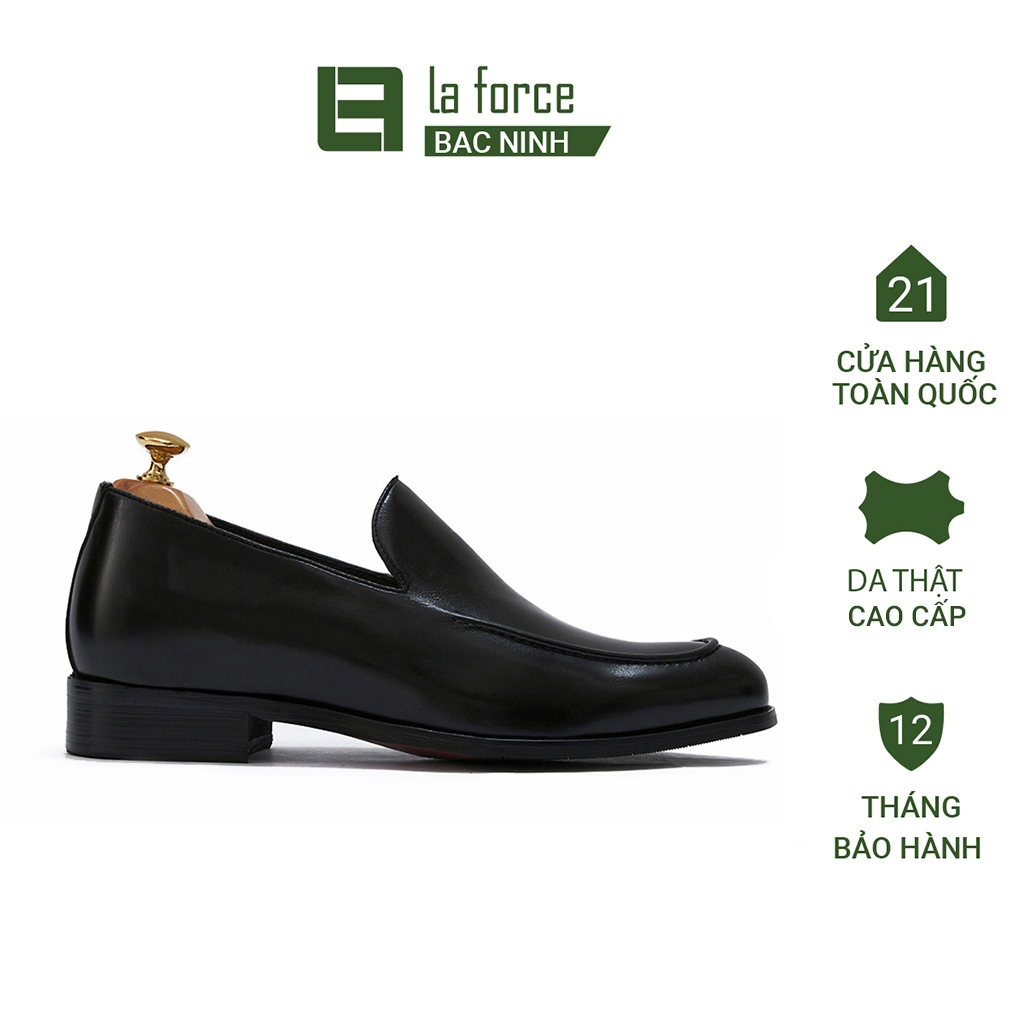 Giày lười nam da bò cao cấp tăng chiều cao da trơn bóng Laforce Bắc Ninh GCLA798-R1-D-BN